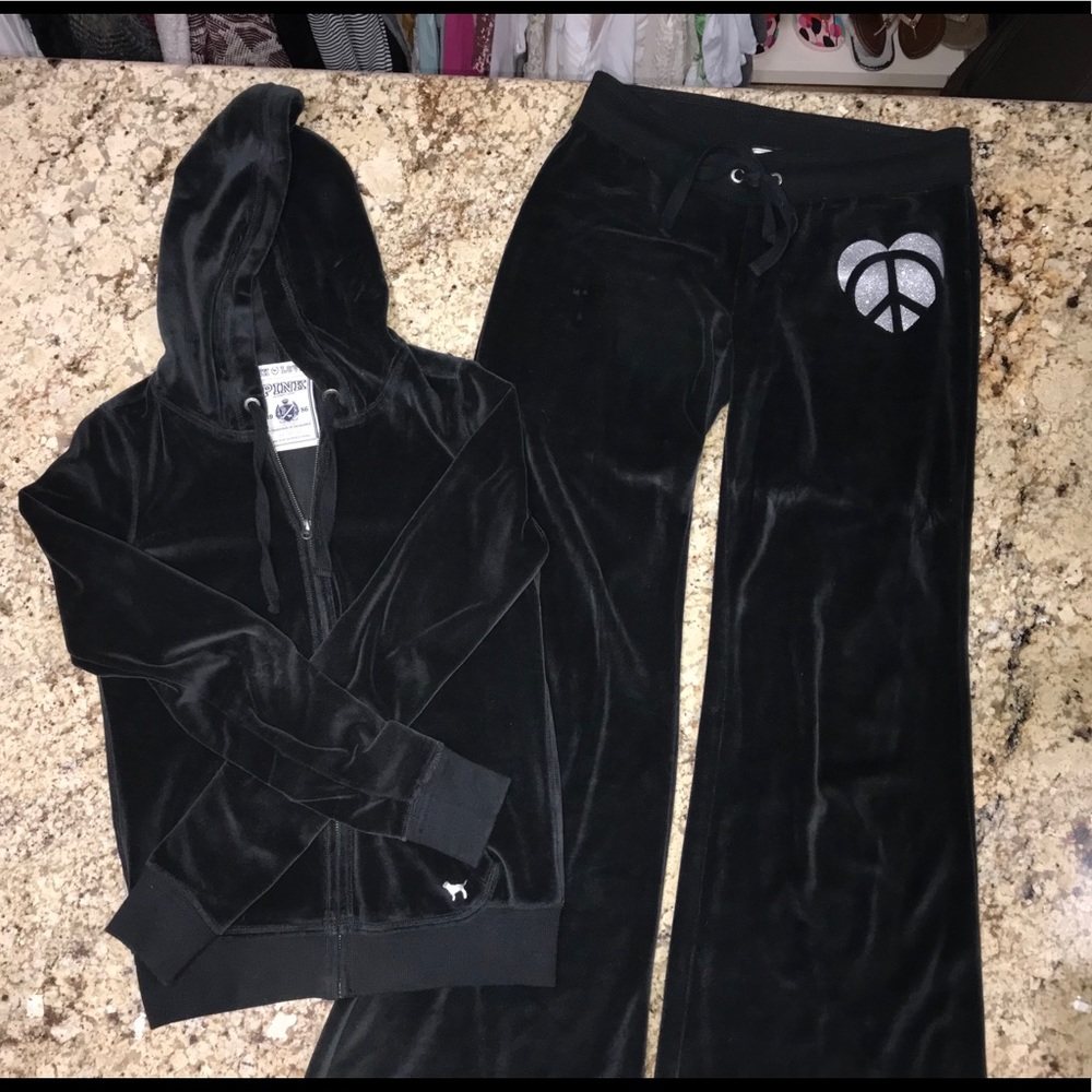 Victoria’s Secret PINK velour jogger.